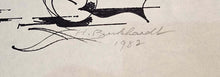Load image into Gallery viewer, Hans Burkhardt pastel entitled Abstract India ink drawing A