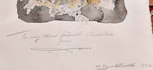 Load image into Gallery viewer, Hans Burkhardt pastel entitled Abstract with orange, black and brown