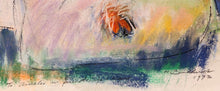 Load image into Gallery viewer, Hans Burkhardt pastel entitled Three figures in pink, orange and green
