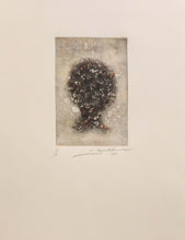 Load image into Gallery viewer, Hans Burkhardt "Abstract portrait" linocut