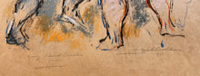 Load image into Gallery viewer, Hans Burkhardt pastel entitled Two Nudes