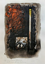 Load image into Gallery viewer, Hans Burkhardt pastel entitled Abstract in orange and brown