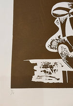 Load image into Gallery viewer, Hans Burkhardt "Two Figures" linocut