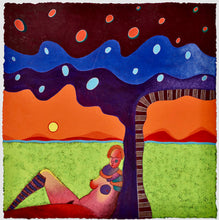 Load image into Gallery viewer, Vladimir Cora - Figura feminina recostada contra el árbol