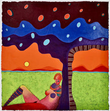 Load image into Gallery viewer, Vladimir Cora - Figura feminina recostada contra el árbol