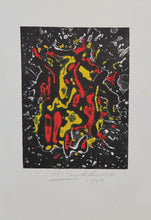 Load image into Gallery viewer, Hans Burkhardt : Abstract in red, yellow and black