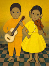 Load image into Gallery viewer, Gustavo Montoya - Músicos, Chica y nino sosteniendo