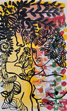 Load image into Gallery viewer, Zaida del Rio artwork featuring a dreamlike depiction of women with symbolic floral elements in vibrant colors.