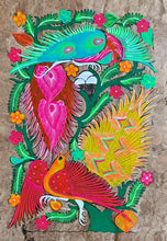 Load image into Gallery viewer, T. Ramirez - original works on handmade amate paper - Decorative birds A
