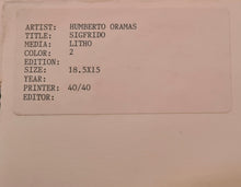 Load image into Gallery viewer, Humberto Oramas "Sigfrido"