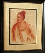 Load image into Gallery viewer, Raul Anguiano pastel entitled Mujer de Ocotlan