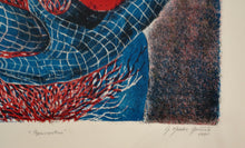 Load image into Gallery viewer, Ana Mendez Azcarate - Resurrection in red and blue