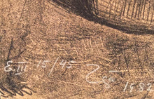 Load image into Gallery viewer, Zuniga lithograph entitled Mujer con Nino