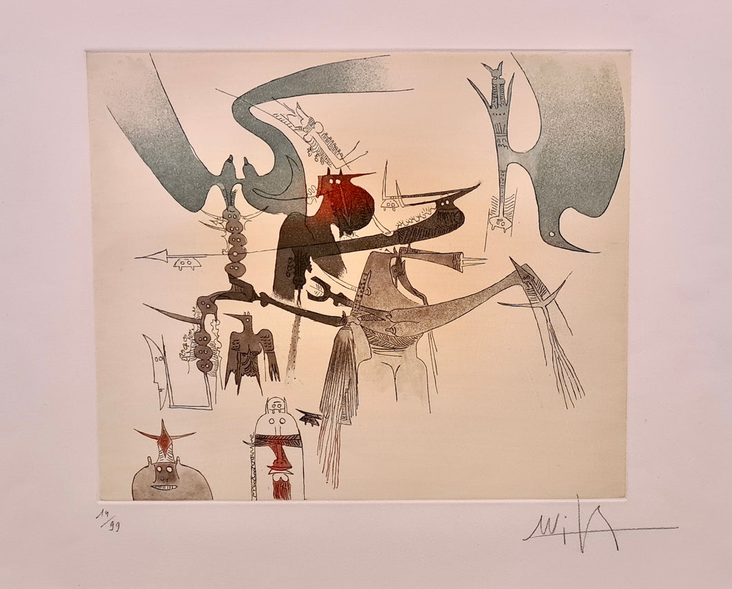 Wifredo Lam - Sans titre - plate I