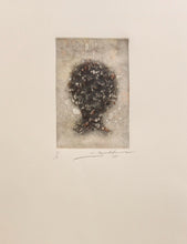 Load image into Gallery viewer, Hans Burkhardt &quot;Abstract portrait&quot; linocut

