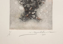 Load image into Gallery viewer, Hans Burkhardt &quot;Abstract portrait&quot; linocut
