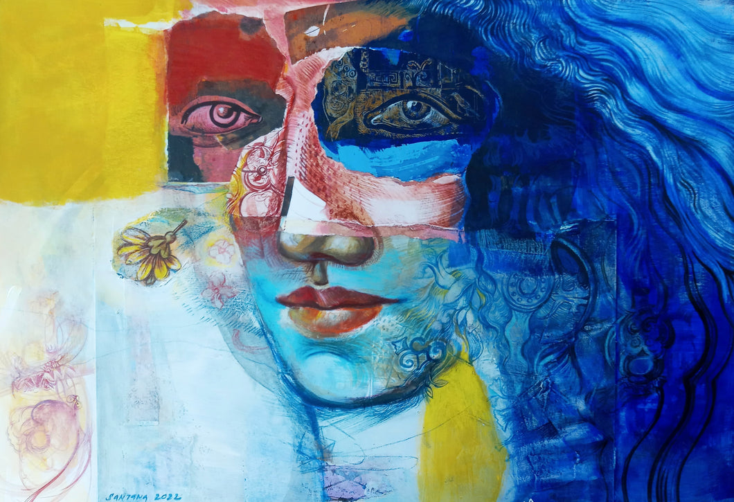 Eduardo Santana - Mujer en azul
