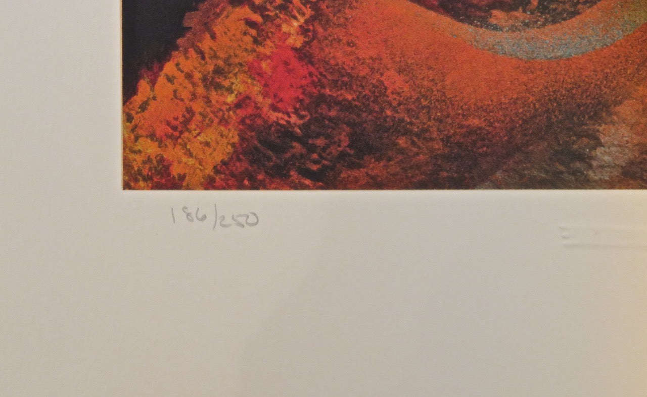 Leonardo Nierman lithograph Mozart from the Sound of Color