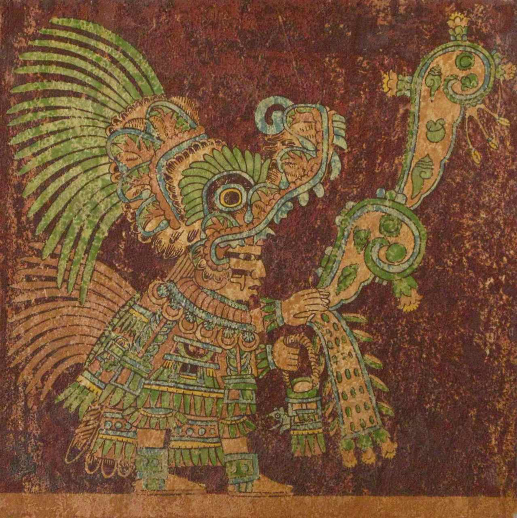 Hector Jara Cobo serigraph Fragmentos de Teotihuacan