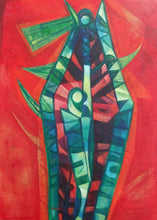 Load image into Gallery viewer, Raul Enmanuel - Formas en rojo y verde II

